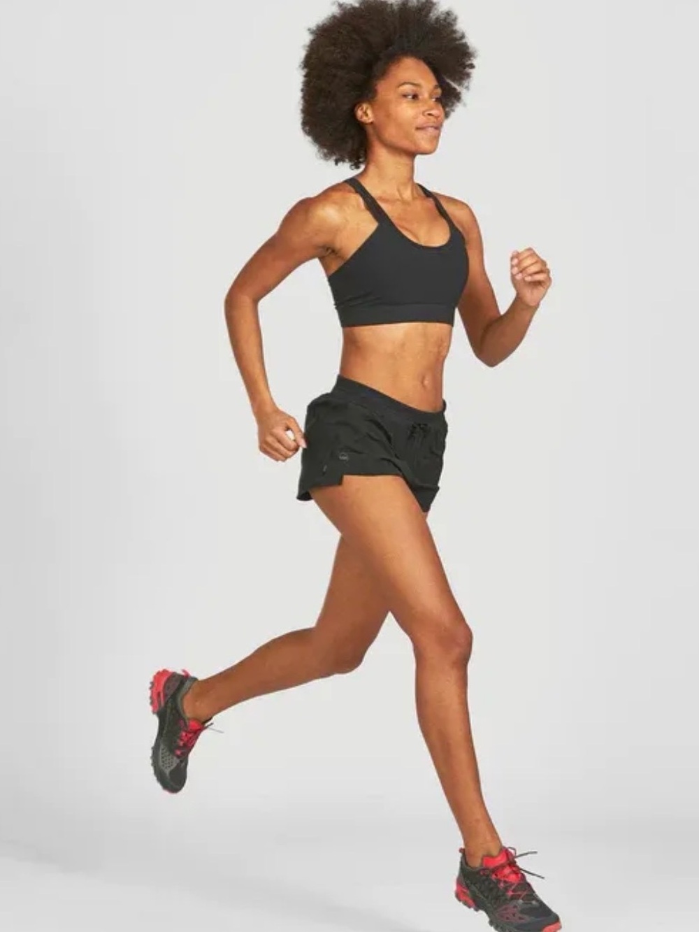 Women's Janji 3” AFO Middle Shorts (Midnight with Blue liner)